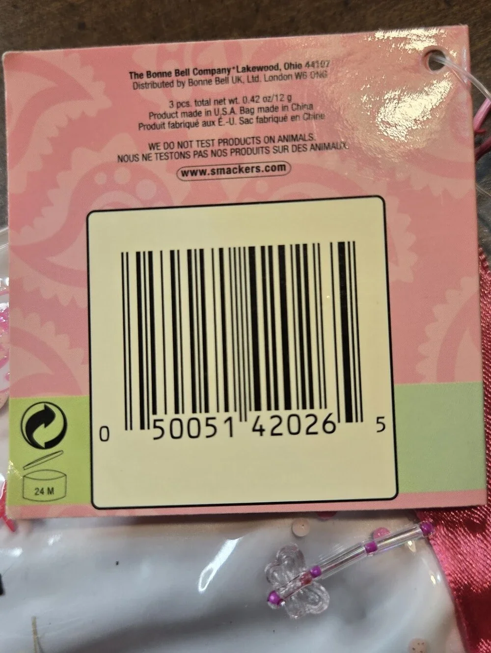 Vintage Y2K 00s Bonne Bell Lip Smacker Empty Balm Bag Sweet Shine Collection